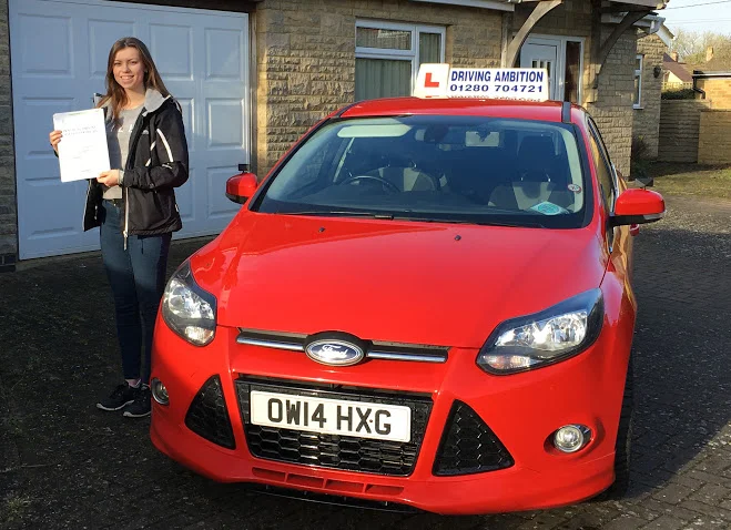 Congratulations to Katie Gregory who passed 1st time on 2nd March 2016 with only 3 faults. Driving Ambition's 1,480th pass and the 928th 1st time pass