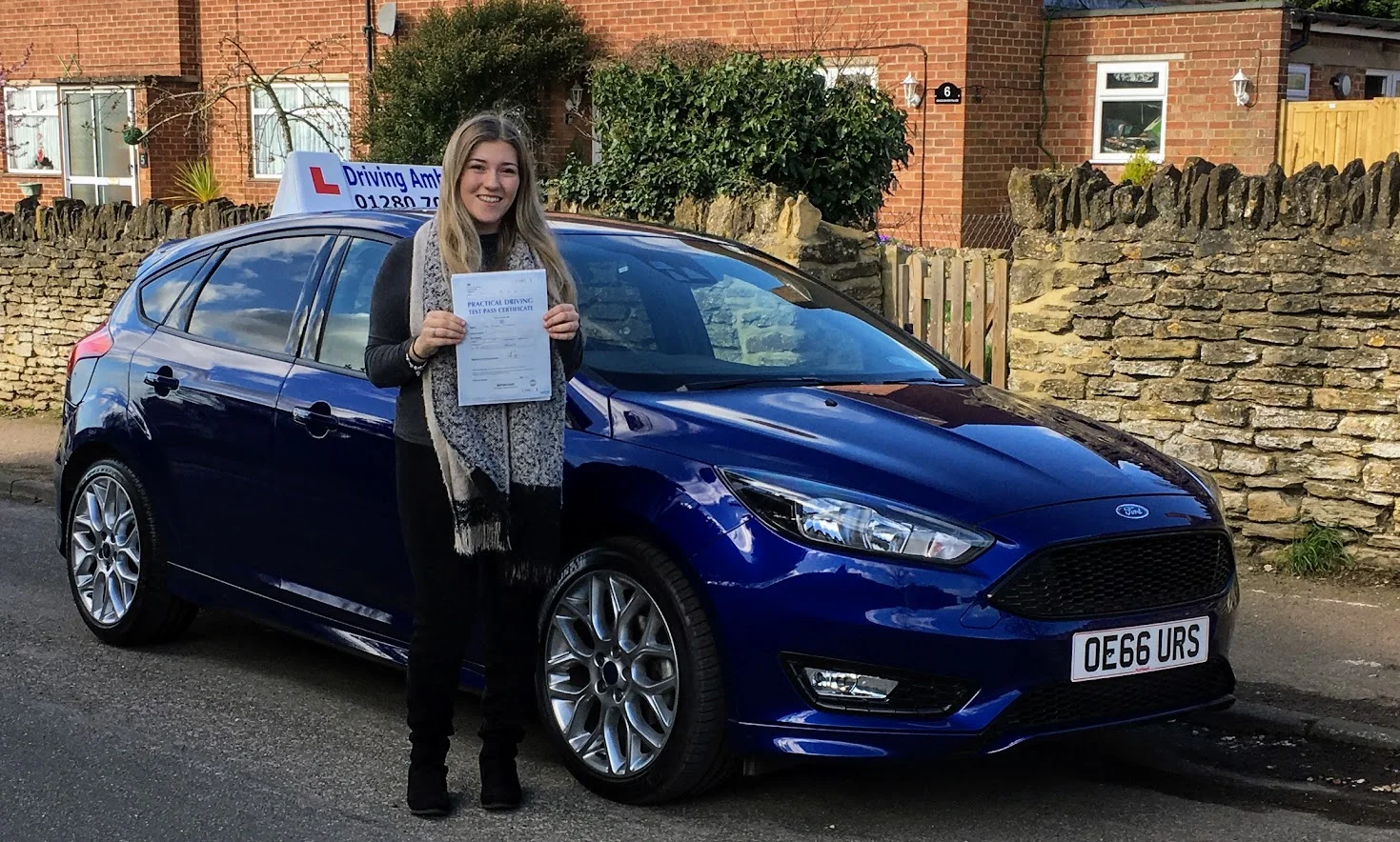 Congratulations to Chloe Gilsenan who passed today - 21st MARCH 2017. Driving Ambition's 1,525th pass !