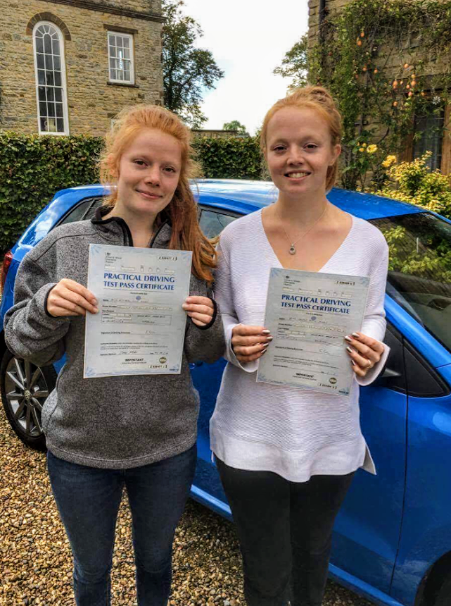 Congratulations to Esther & Wendy Miles who both passed 1st time with only 5 errors on 15th September 2017.   Driving Ambition 1,543 passes !   (977 1st time pass)  Sulgrave driving lessons