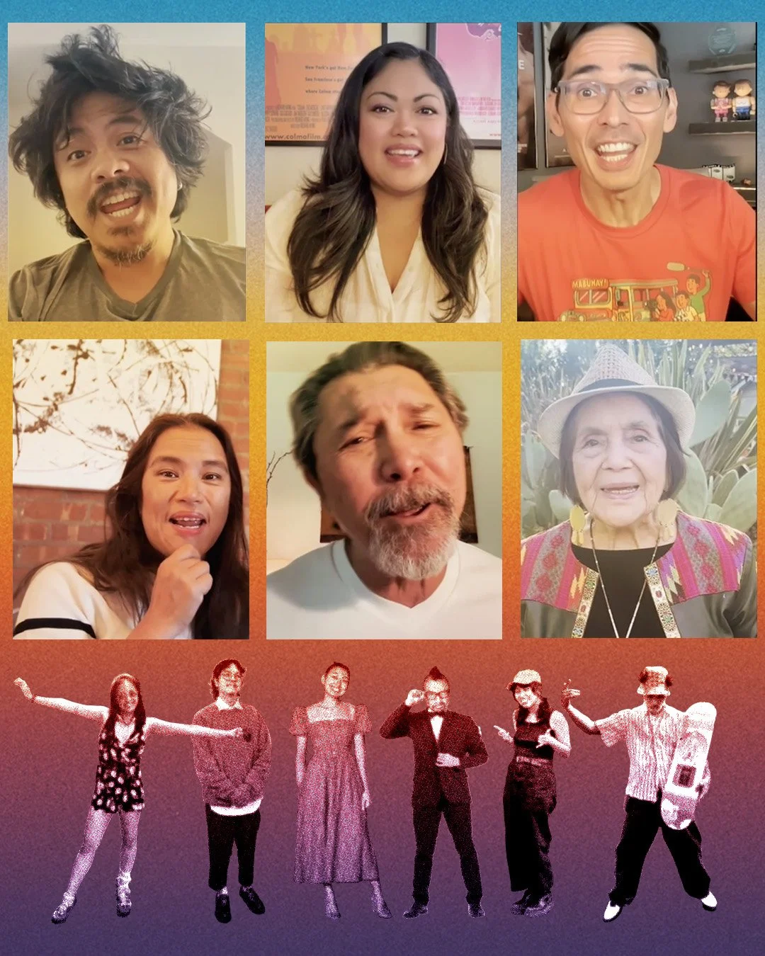  Patrick Epino, L.A. Renigen, Allan Brocka, Diane Paragas, Lou Diamond Philips and Dolores Huerta 
