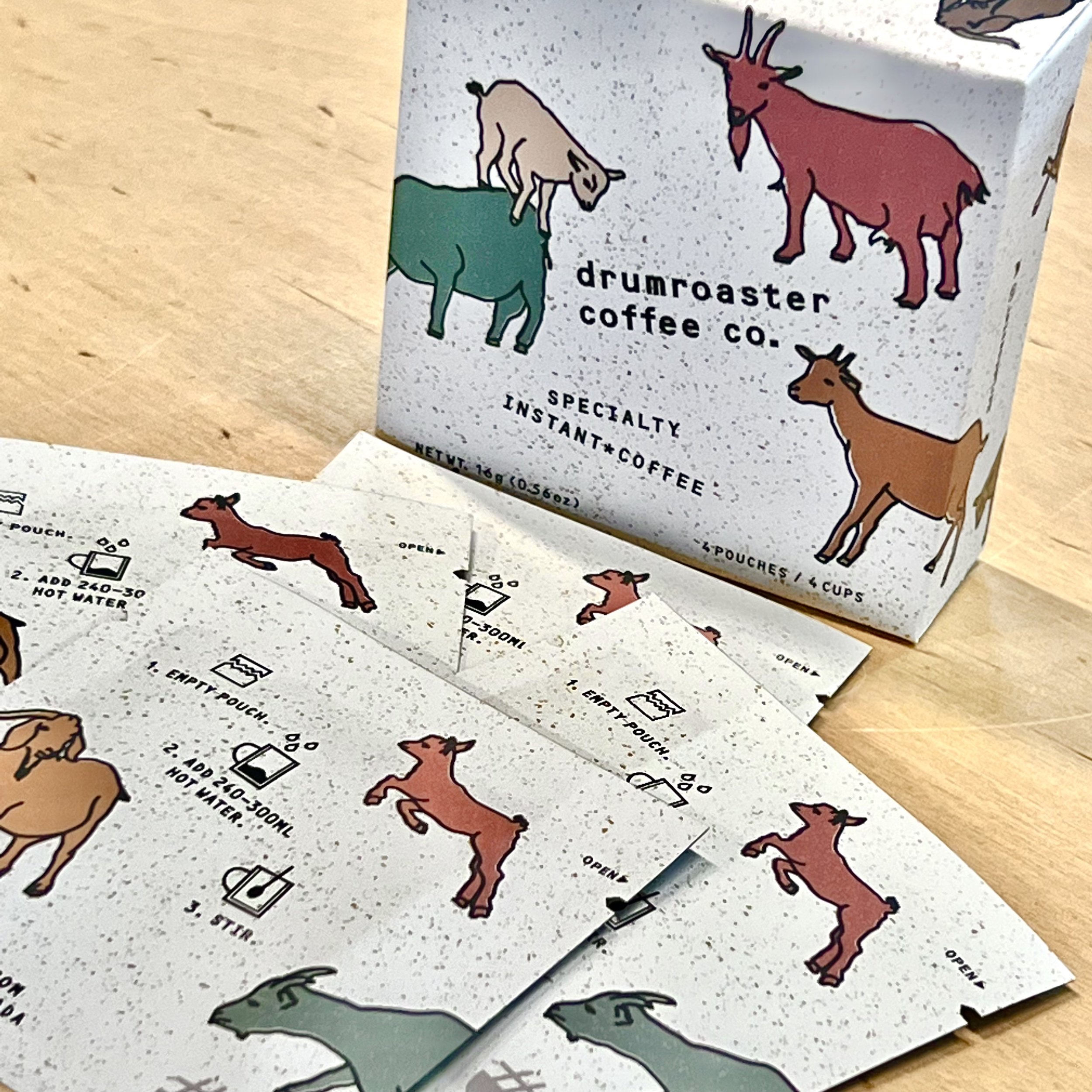 Hasty x Drumroaster Instant Coffee Pouches 4pack - Main Image