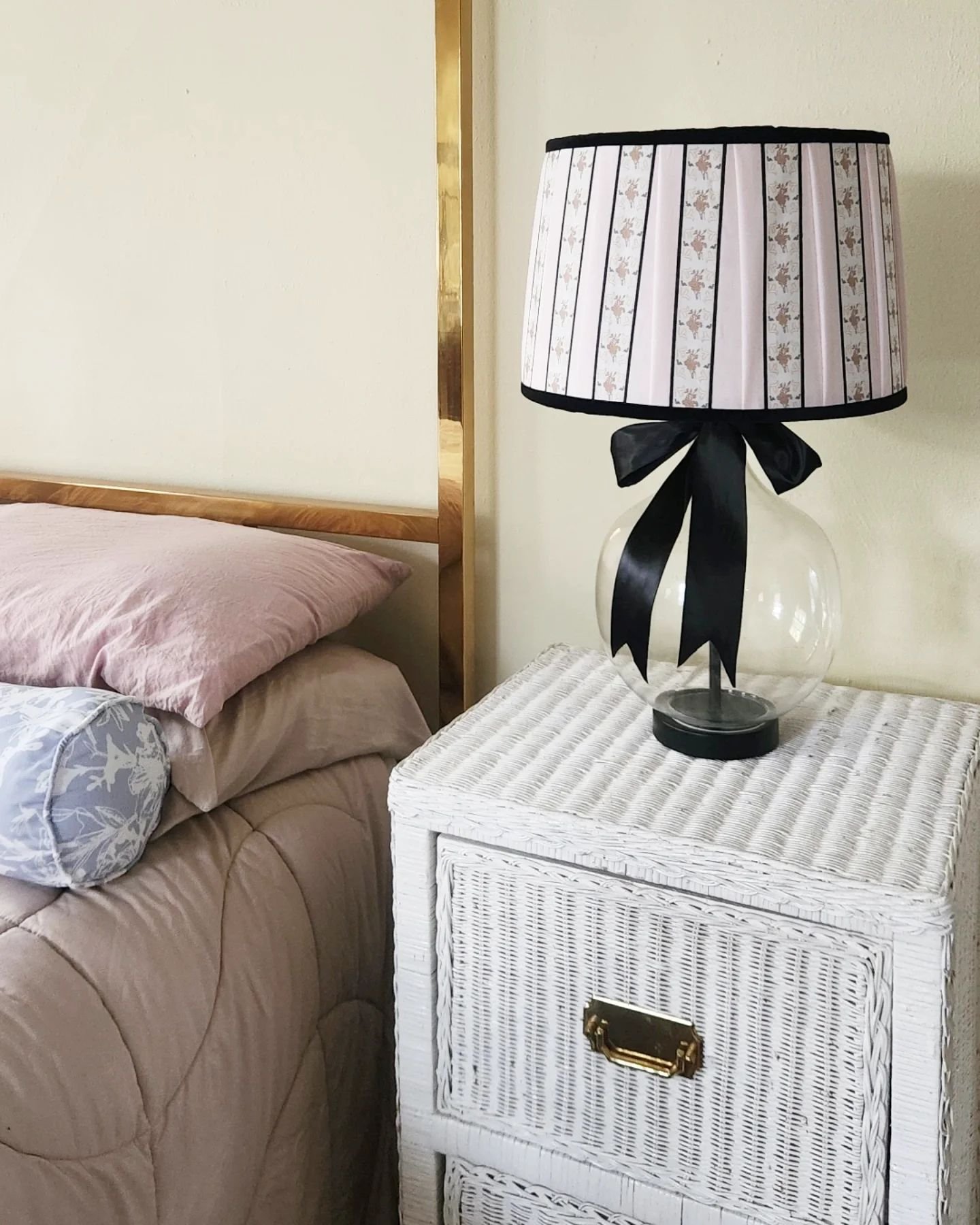 Let your light shine ♡ 
.
.
.
Sneak peek of lampshades featuring Olivia Designs botanical stripe, &quot;Marie Antoinette&quot;. 
.
.
www.oliviadesigns.art
