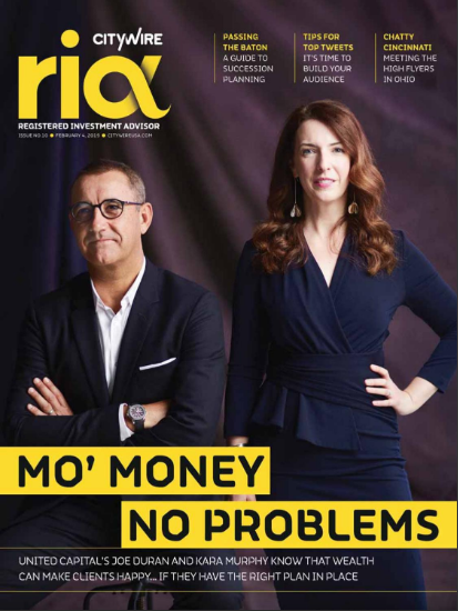 CITYWIRE RIA MAGAZINE | ISSUE 10 THIS ISSUE ROLLS IN THE NEW YEAR, WHICH CERTAINLY STARTED WITH A BANG, AS A HORRENDOUS END TO 2018 PROMPTED SIZABLE OUTFLOWS FROM ACTIVE FUNDS. THE US HAD A SHUTDOWN, THE UK HAD A BREAKDOWN AND APPLE ISSUED A PROFIT WARNING, TO NAME JUST THREE OF THIS ISSUE’S BIGGEST STORIES.