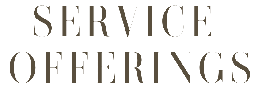 service offerings services editorial interior design narrative strategist
