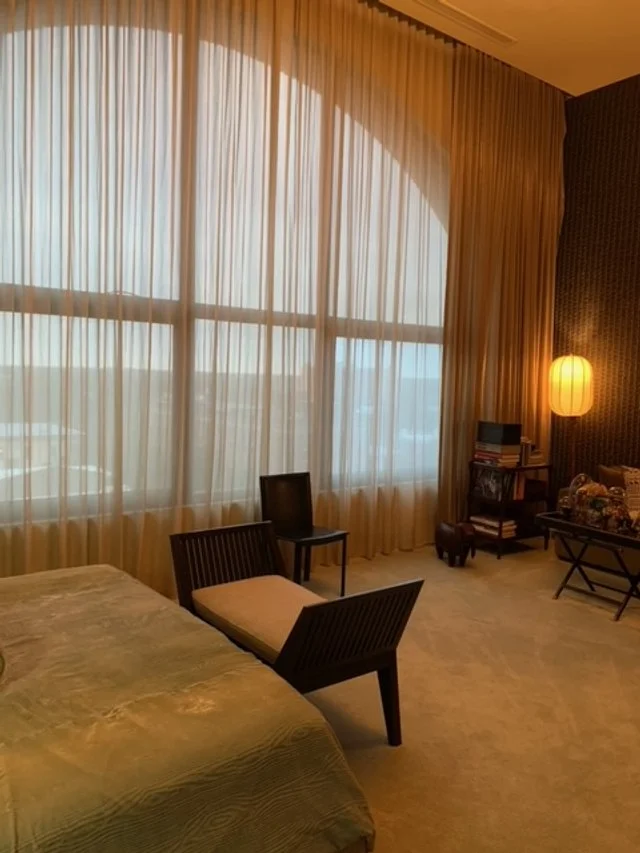 BEFORE. This Savannah Penthouse was in need of a refresh.