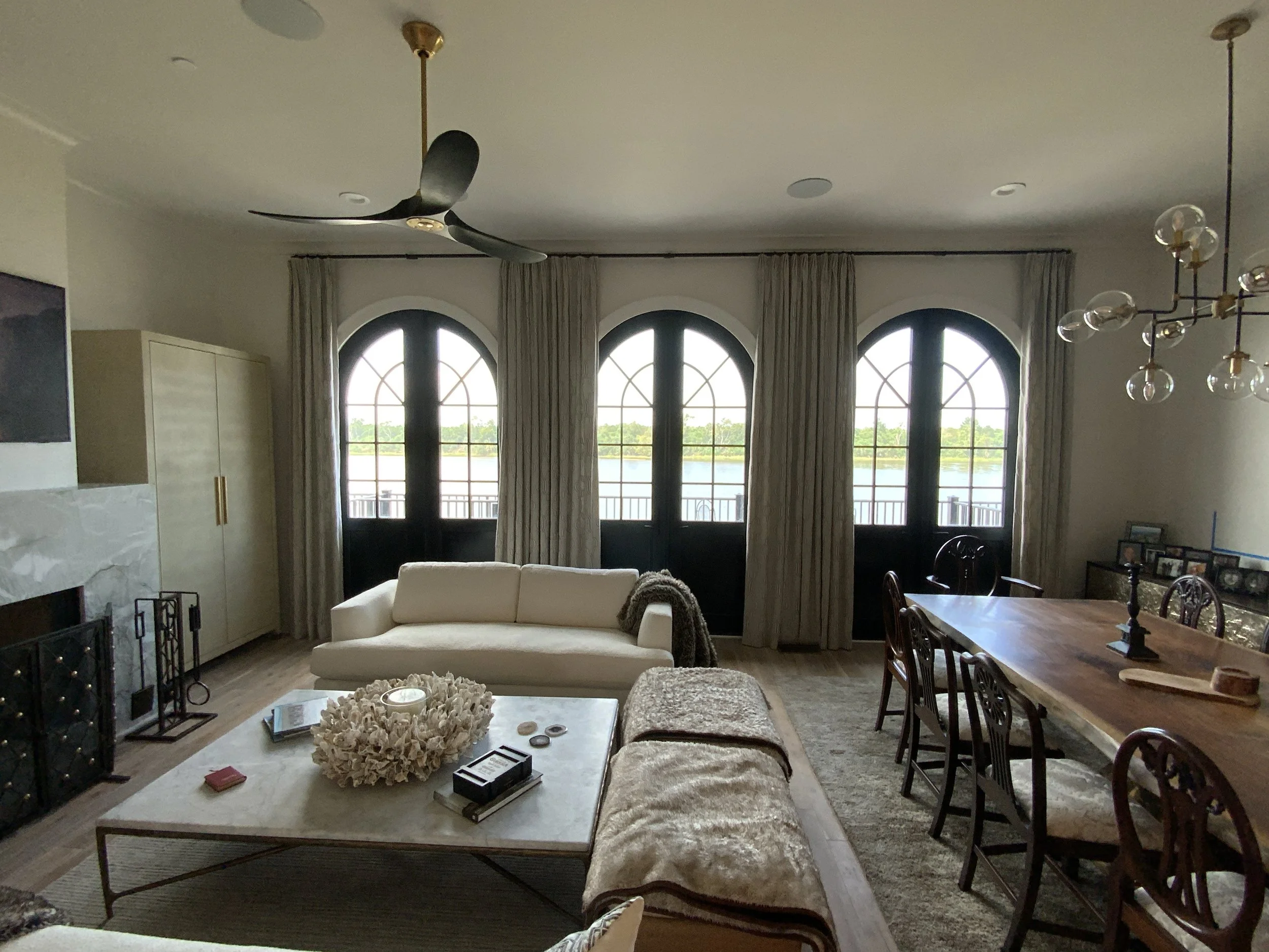  Motorized window treatments provide control, convenience, and style. 