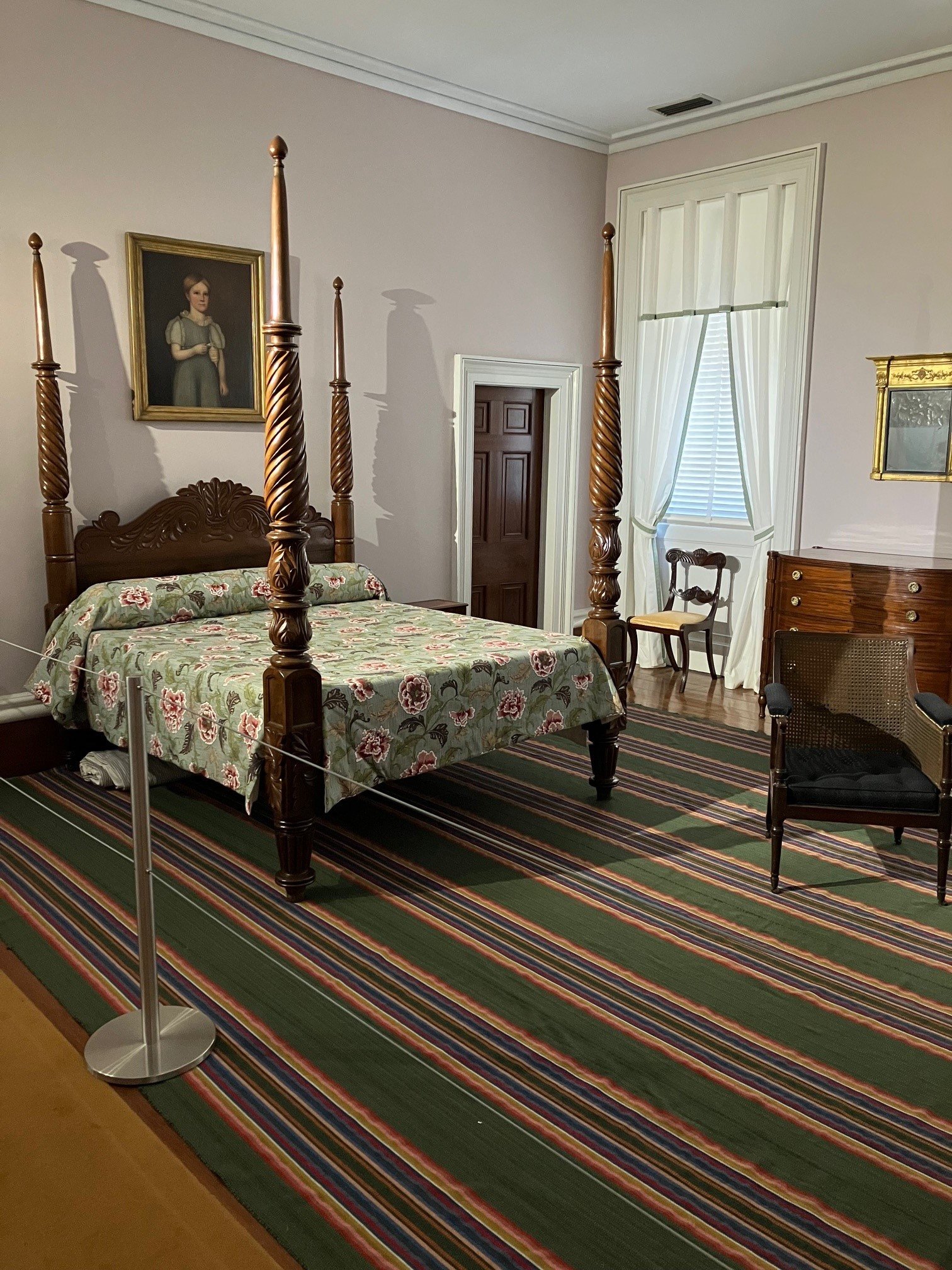 Historically accurate window treatments and bedding for the owens-thomas house boy’s bedchamber, one of several collaborations with the museum. yes, we can do that!
