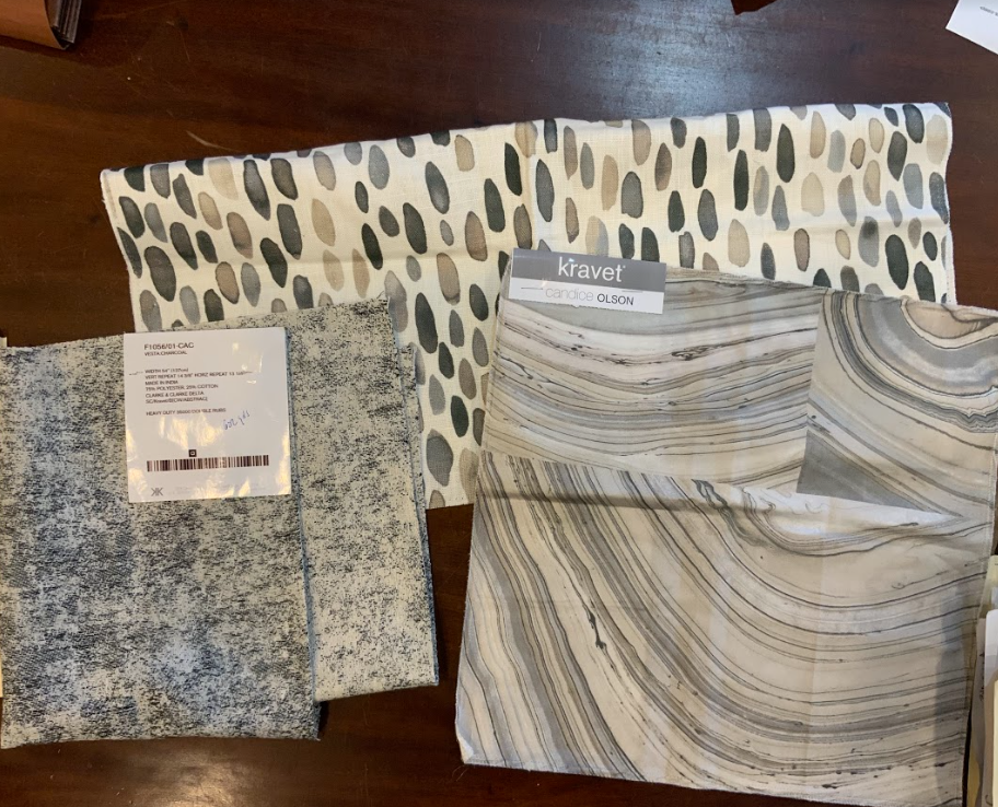  we worked with our client to choose beautiful fabrics  