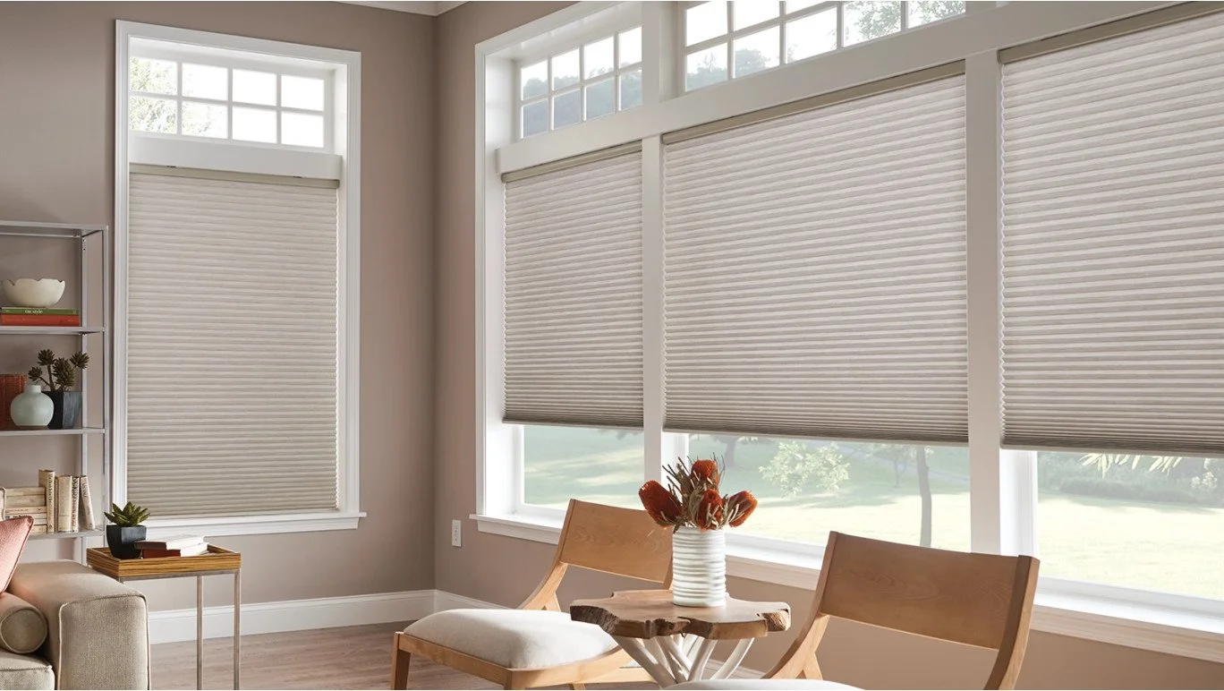 Cellular shades blend energy efficiency with effortless style.