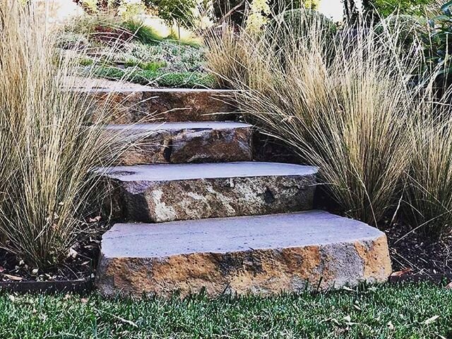 Flashback 🌳  A North Ballarat garden of ours, designed and created 4 years ago and will be apart of the @gardendesign_fest open garden weekend this November  #ballaratlandscaping #gardens #gardendesign #landscapingballarat #steps #bluestone #austros