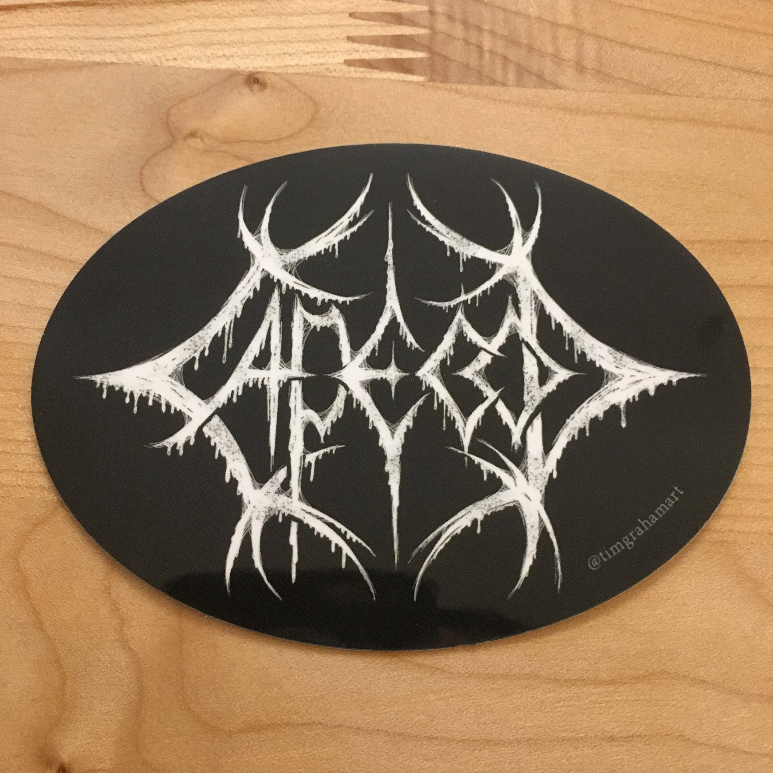 Black Metal Cape Cod Sticker — Graham Design