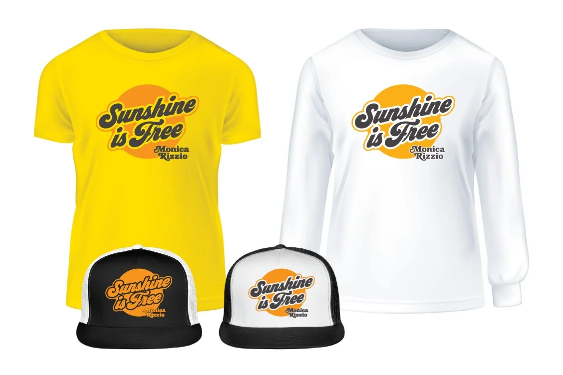 Monica Rizzio "Sunshine is Free" Logo