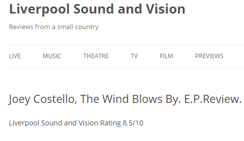 Review | Joey Costello, The Wind Blows By. E.P.Review.