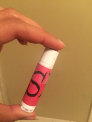 Shira Shine lipstick, by my niece! 