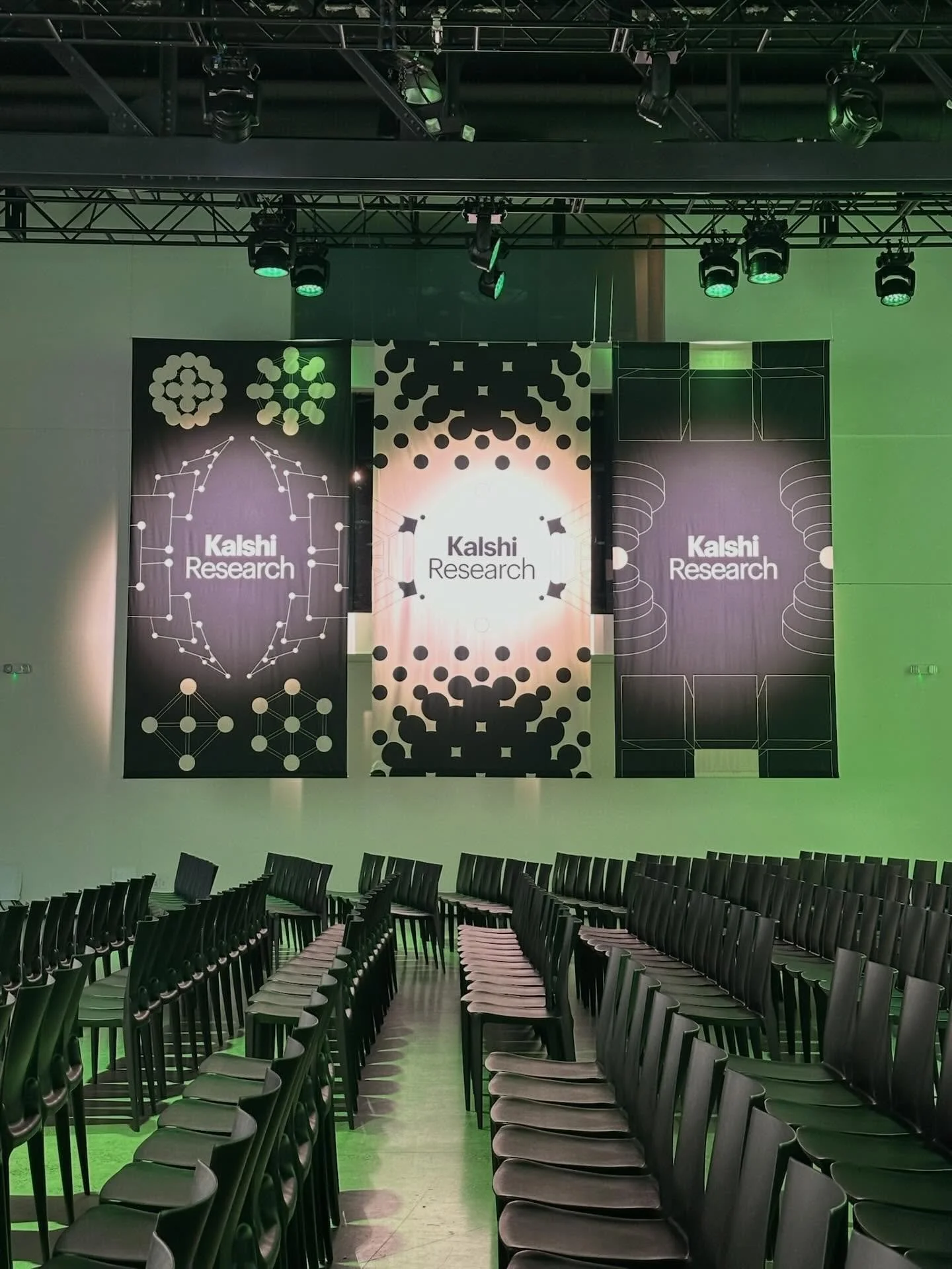 You can bet on SPAR... to solve even your biggest last-minute projects like we did for Kalshi Research💡💚 We created custom fabric stage banners to turn any backdrop into a statement&mdash;built to glow, scale, and show up under the spotlight.#MadeB
