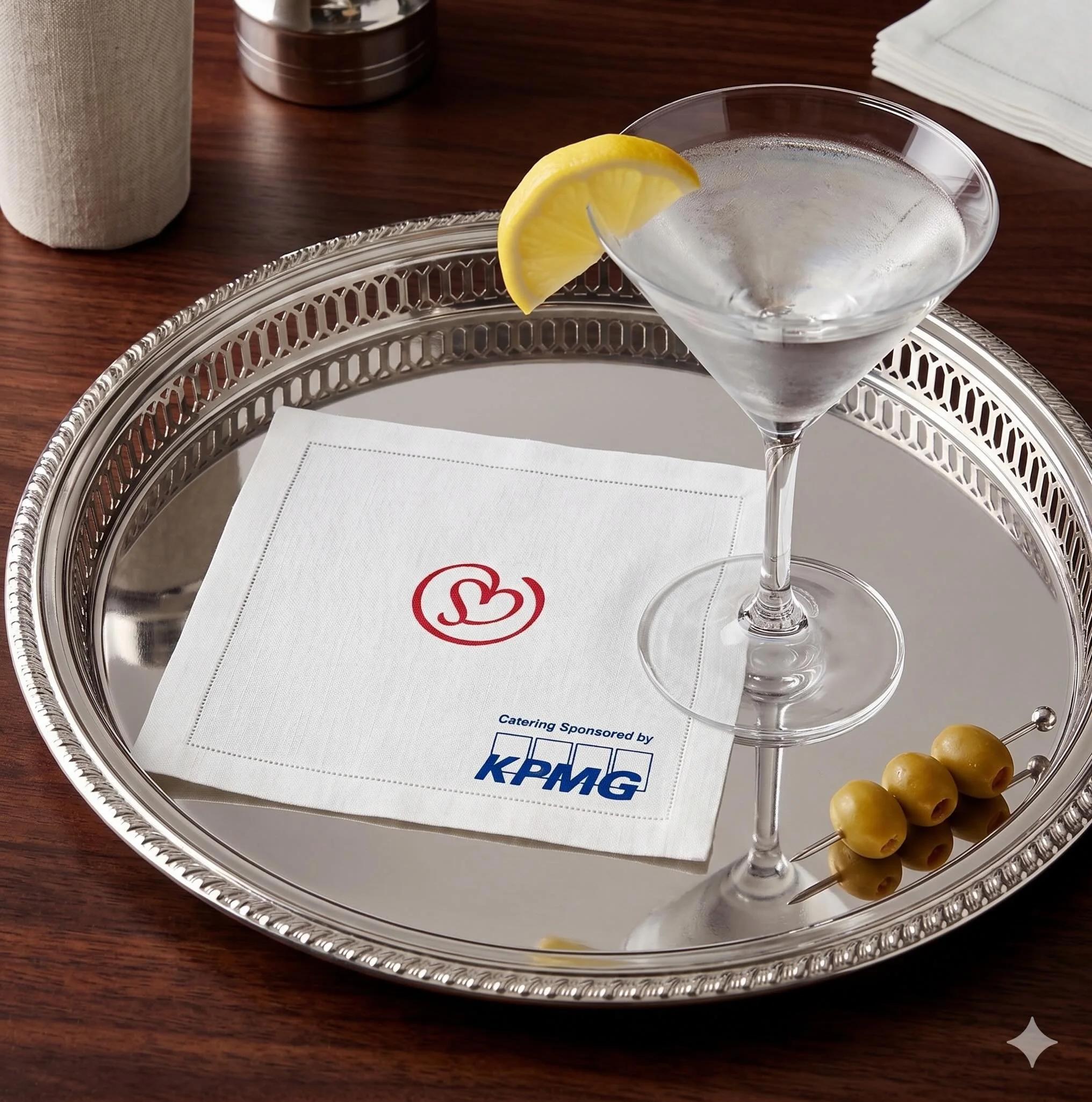 If you&rsquo;re serving martinis, at least serve them with style 🍸 We love these custom cocktail napkins we created for @riseandsetagency 

#MadeBySPAR #CreativeAgency #BrandStrategy #CustomDesign #PaperGoods