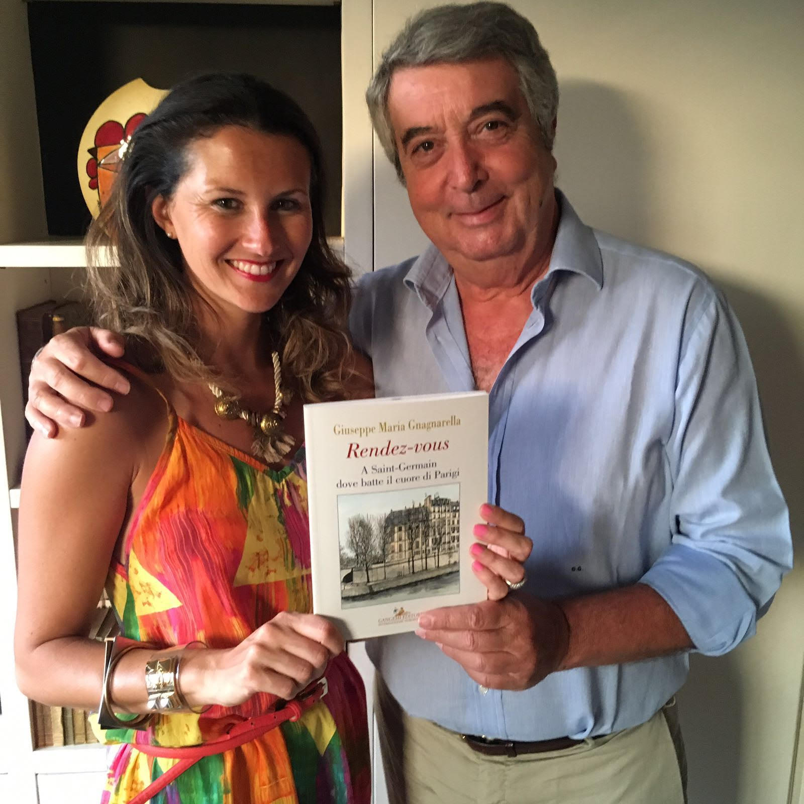 Here I am with Pop and his book 'Rendez-vous a Saint-Germain' (Gangemi Editore)