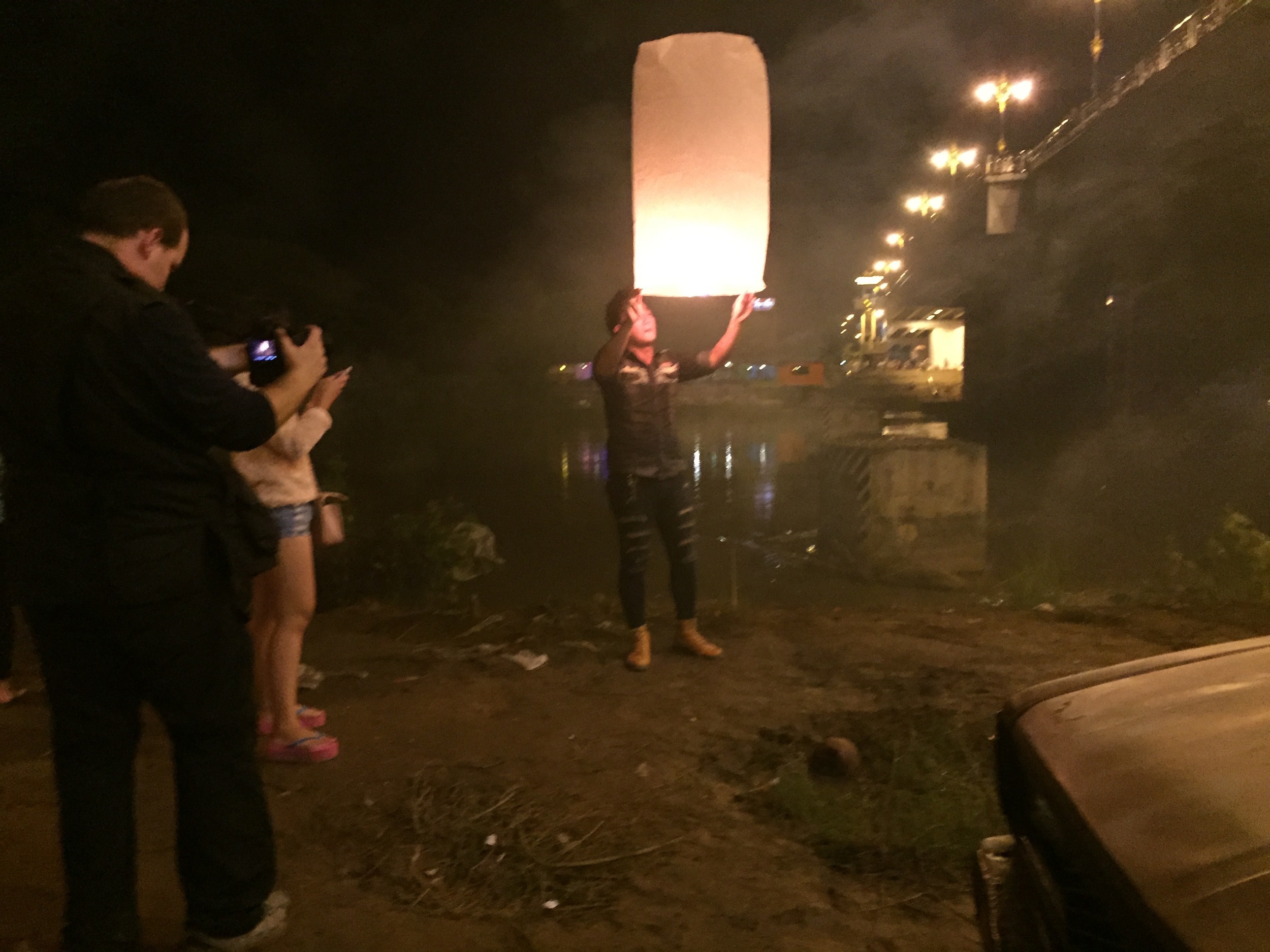The evening of the lanterns came to be a special night months after it was captured. The evening of shooting was simply a fascinating time to see something cultural. Antony's insistence on getting as much footage as possible truly helped in the edit of this scene to find the right mix to convey ideas properly.