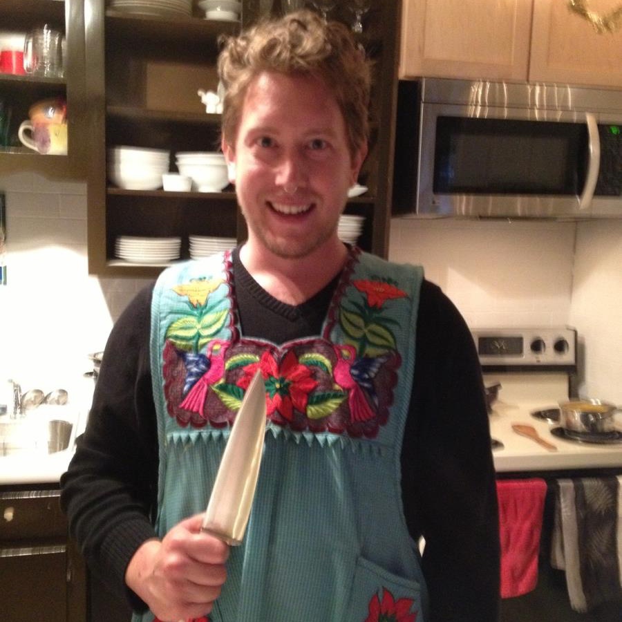 This was most likely the evening my wife fell in love with Francesco Vito. He jumped at the chance to wear her Mexican smock. 