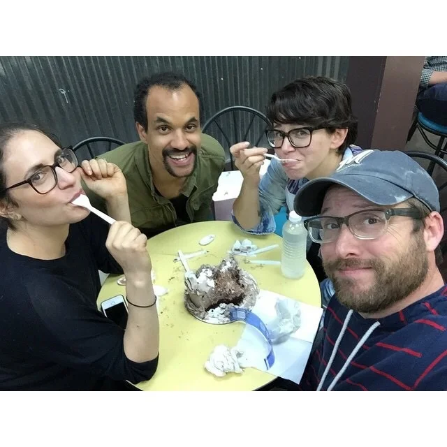 We wanted ice cream cake. So that's what we got. Every adult in the building wanted to be us and every child wanted to be with us. 