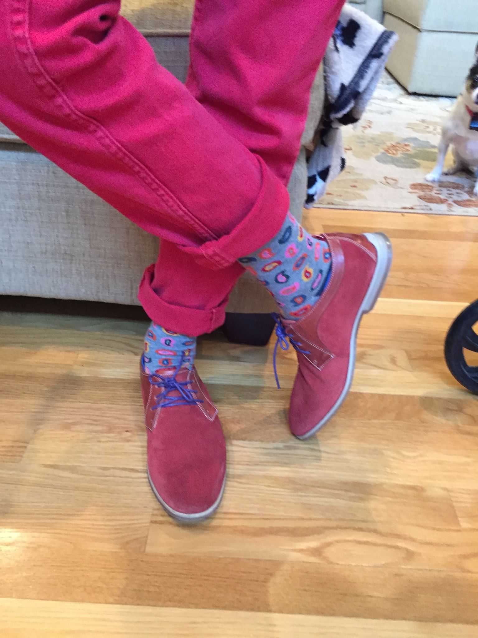 Not just anyone can pull off these socks and shoes... but with the pants, I'm saying Noah is the ONLY one who can do it.