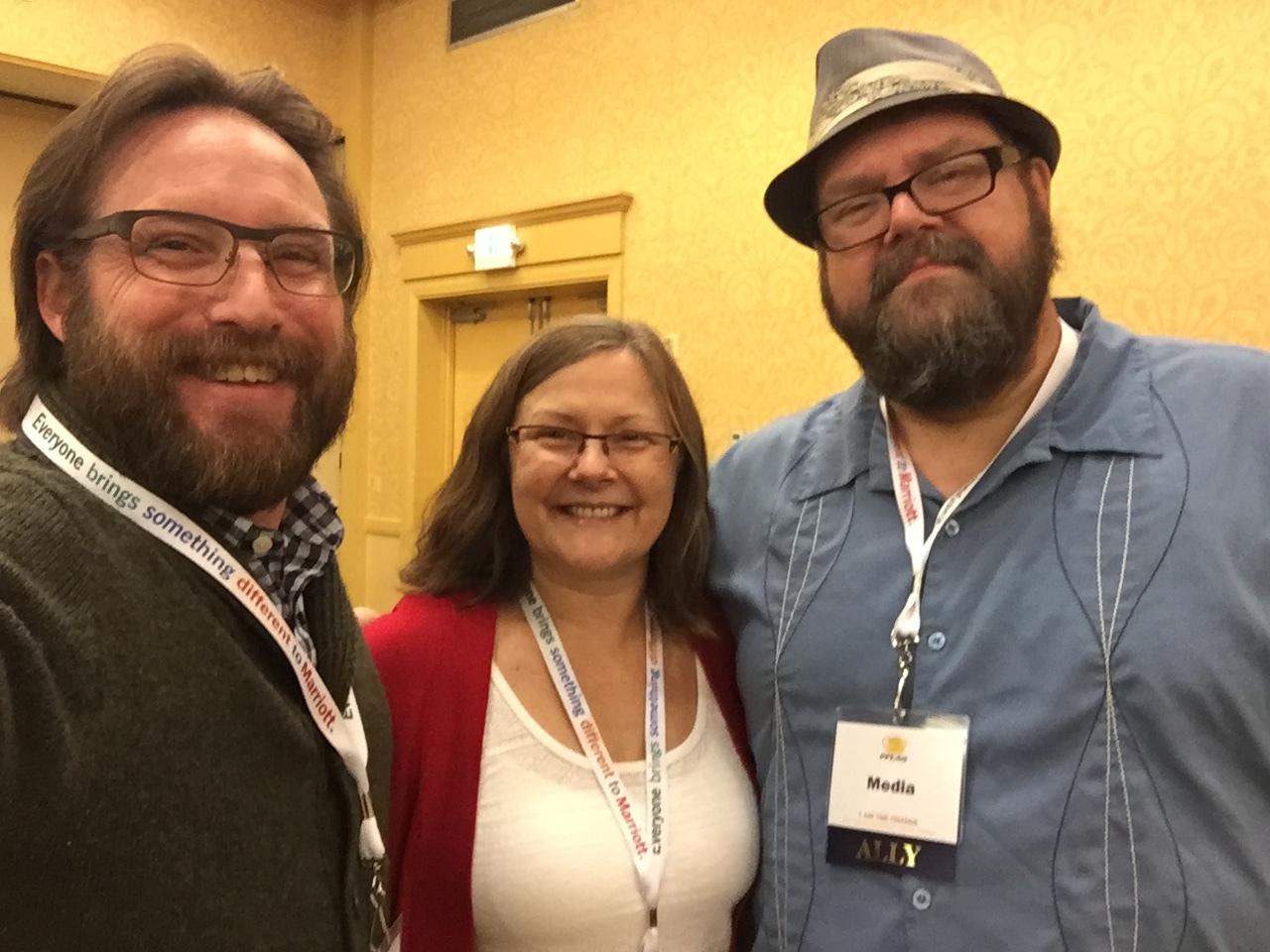 Catherine in the middle, Michael on the right. That's the only time Michael will see me describe him as "on the right."