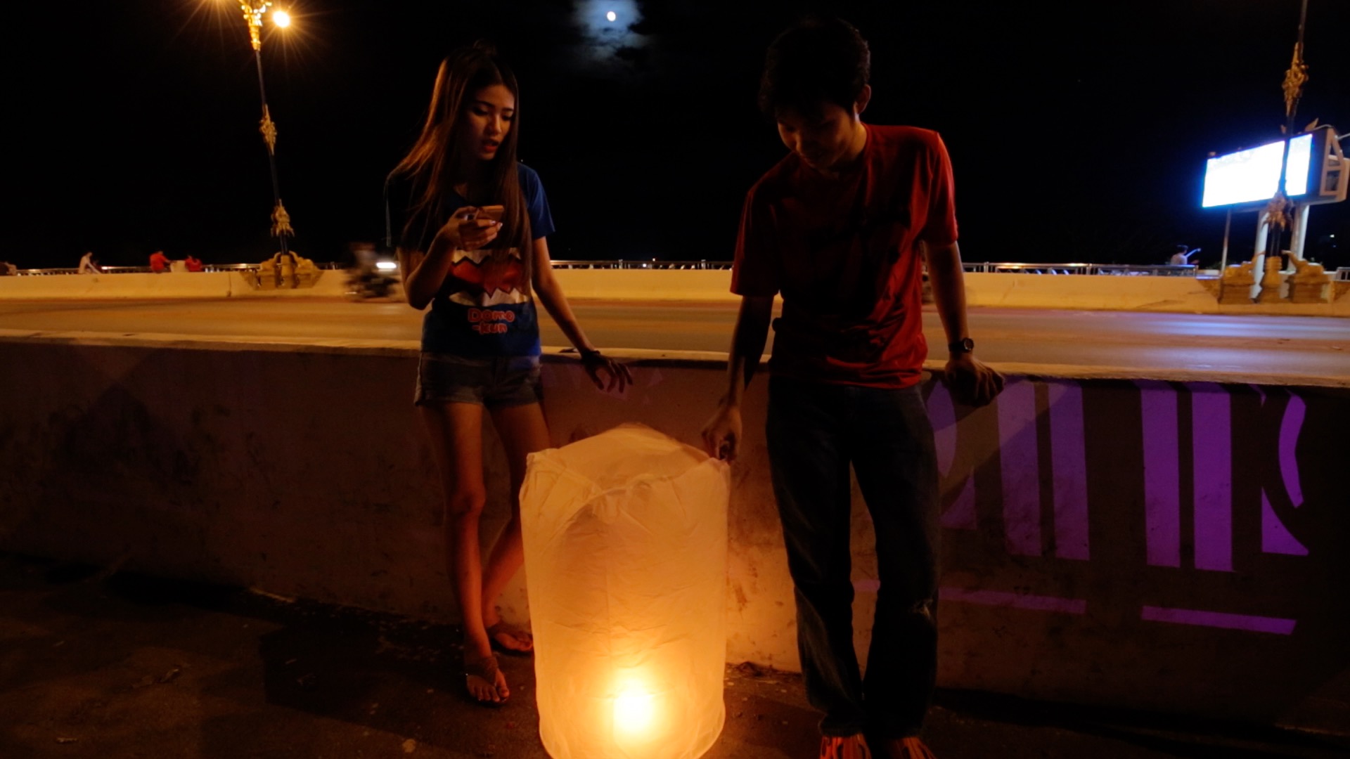 Loi Krathong is a water lantern festival each year in Thailand. The opportunity to capture this visually for Antony was a great treat.