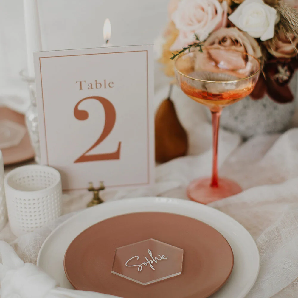 Stationery:    PAPIER HQ   Wedding menus or name cards and sign