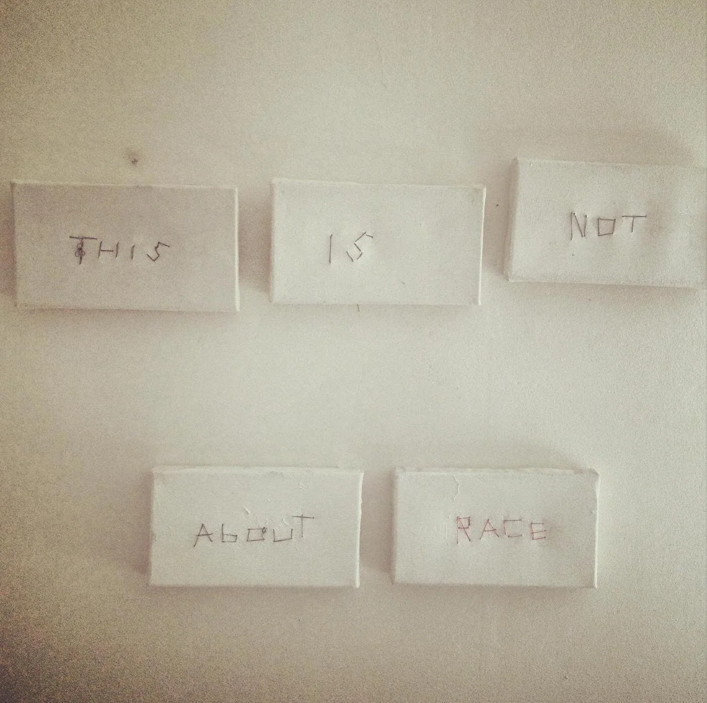 THIS IS NOT ABOUT RACE