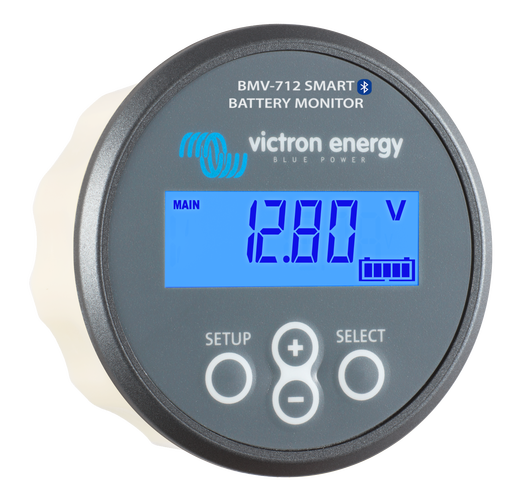 Victron Energy accessories including Lynx Power In 1000, Cerbo GX, battery monitor, and connectors for off-grid solar systems.