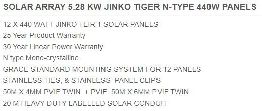 Jinko Solar Panel Array 6.28 kW