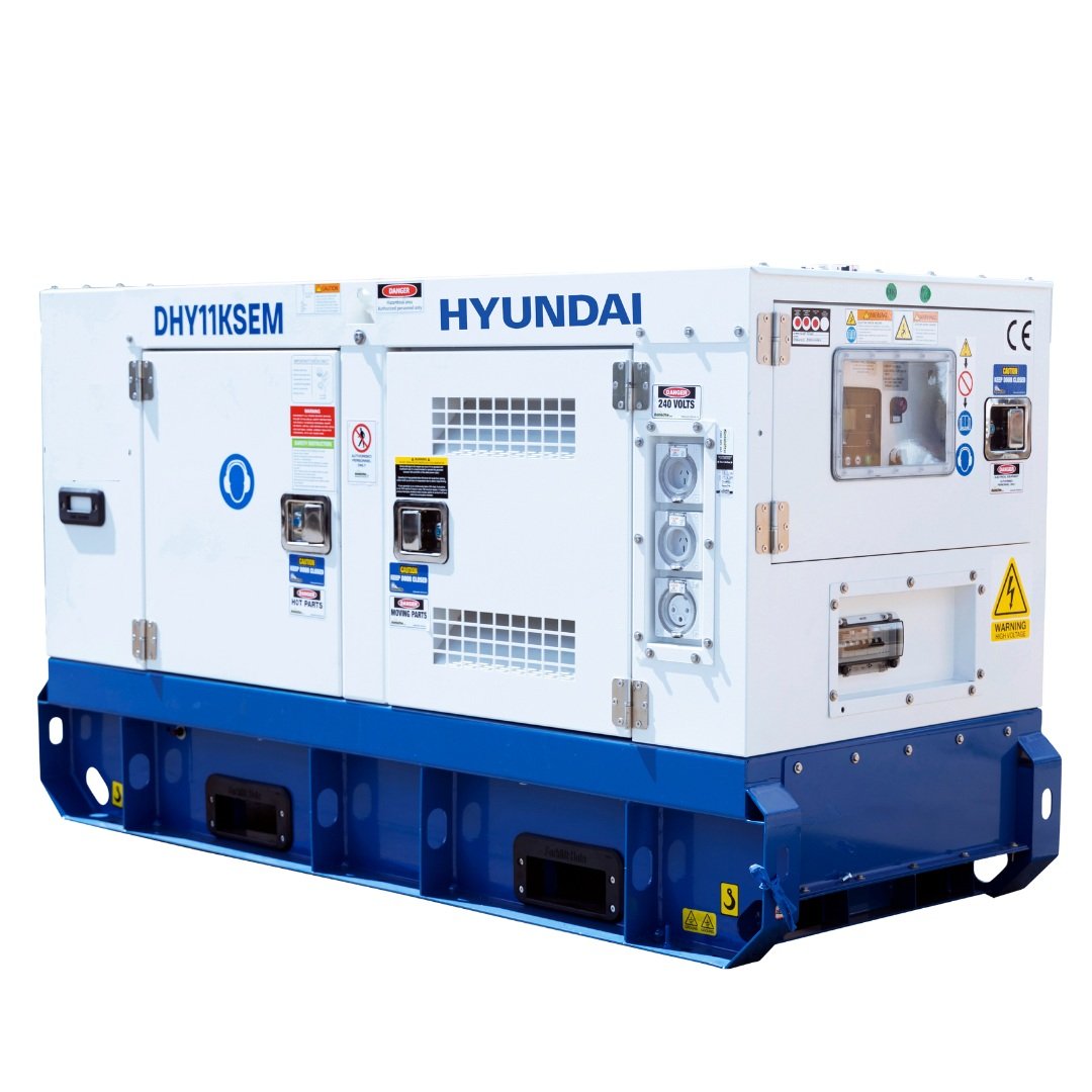 14kVA Hyundai diesel generator for commercial backup power.