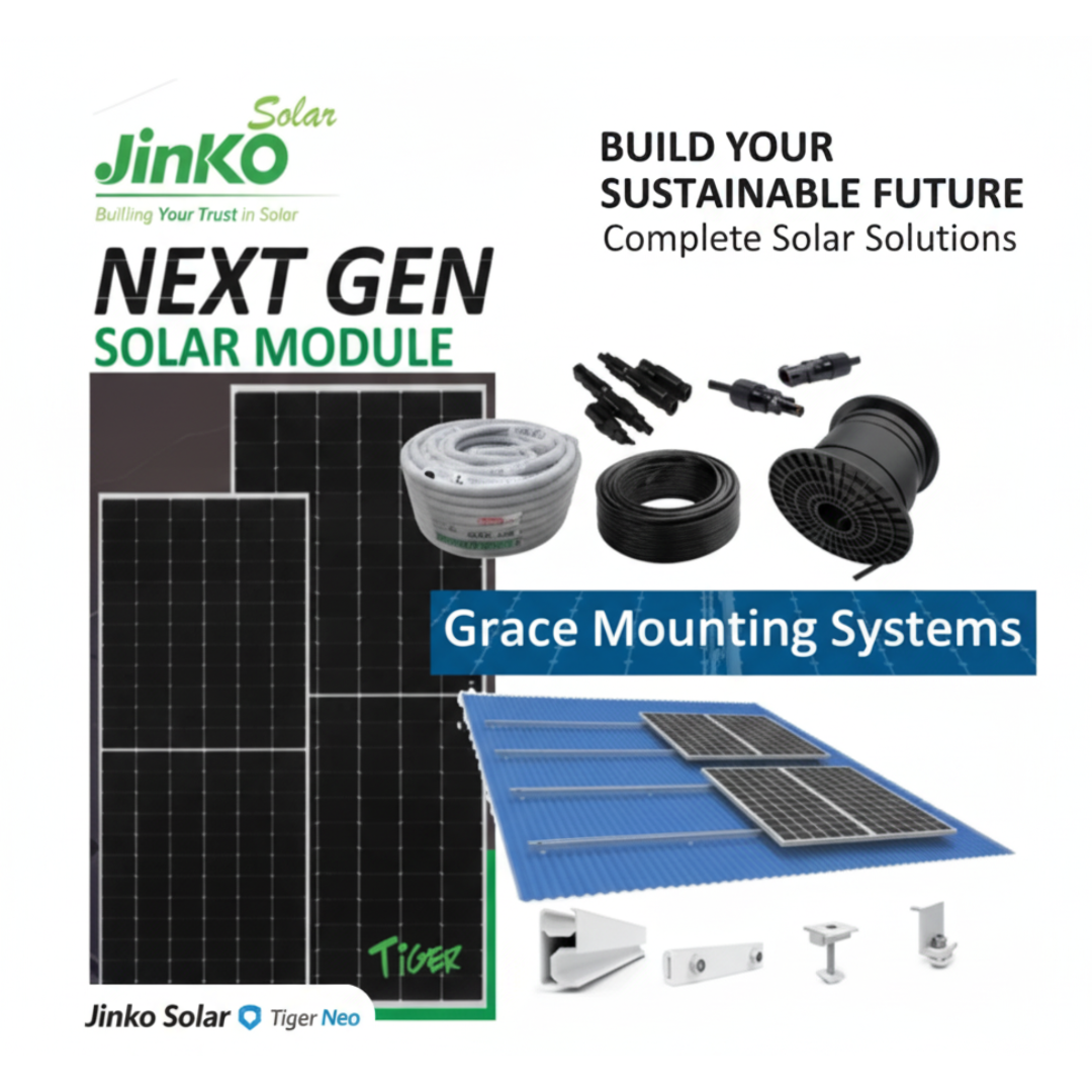 Solar Battery Warehouse (Jinko Solar Panel Array)