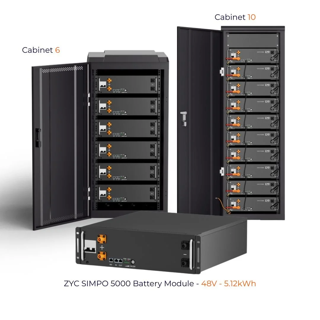 ZYC SIMPO 5000 lithium battery system front view.