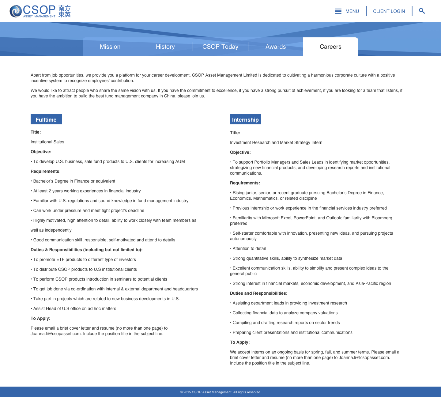 Career Page