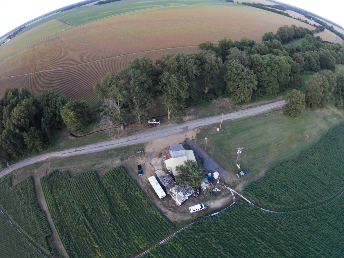 Willie Seaberry's home, Po' Monkey's Lounge, sits alone among the Delta farmland. ( Photo by Will H. Jacks )
