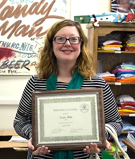 Heather Miller, with the Delta Center for Culture and Learning, was named the September 2015 Employee of the Month.