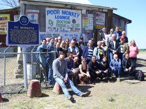 Photo: Swedish Blues fans at Po' Monkey's Lounge in Merigold. Photo by Lee Aylward.
