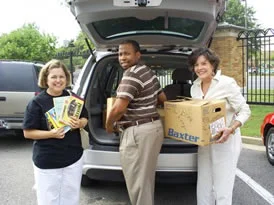 Bright Beginnings: From left-right, Beverly McWilliams, with Bright Beginnings and librarian at Parks Elementary, Robert Smart, Rosedale Elementary, and Lee Aylward, Delta State Delta Center for Culture and Learning.