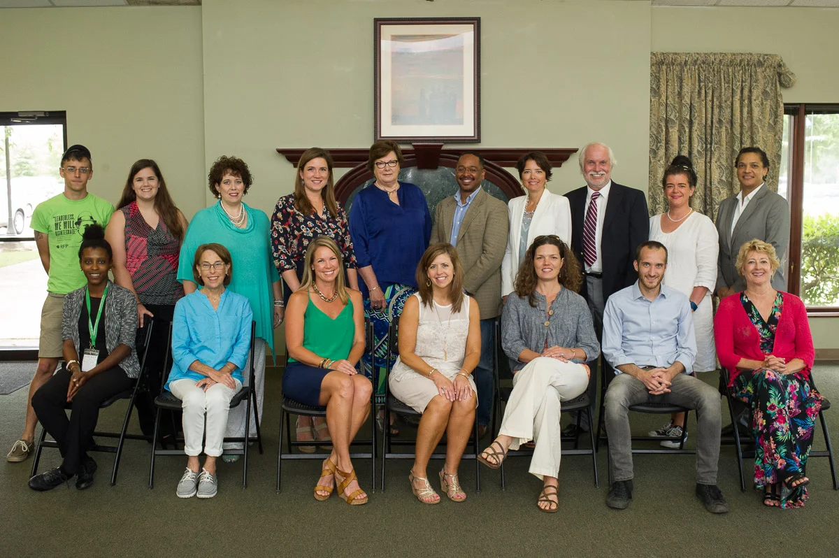 Dr. Myrtis Tabb, Chair of the Board of Directors, and Dr. Rolando Herts, Director, (standing, center) with representatives from organizations awarded cultural heritage development grants from the Mississippi Delta National Heritage Area.