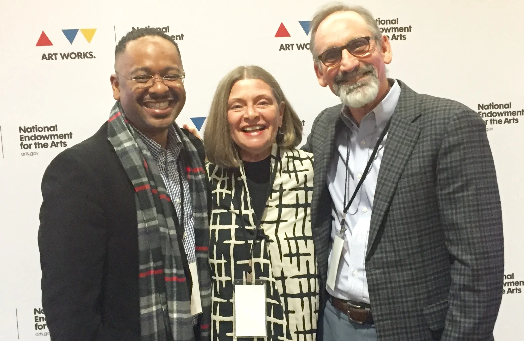 Dr. Rolando Herts with Susie Surkamer, Executive Director of South Arts, and Malcolm White, Executive Director of the Mississippi Arts Commission, at "The Future of Arts and Creativity" convening in Washington, DC.