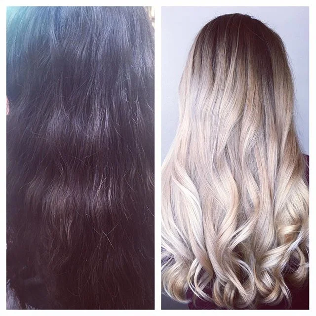 Even with summer ending, a few lengthy visits can get you to the blonde you have always dreamed of! #grandrapidshair #wellaeducation #wella #blondor #blondehair #augusttanaz #milkyblonde #milkyblondehair #blondebalayage #tanaz_hair #modernsalon #rene