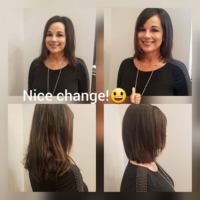 #grandrapidssalonspa #salonusa #tanazsalon #lorealmajerel #renefurtererhairproducts  #nofilter #cosmoprofbeauty #midlengthhair  #newlook  #shinhair  #shorthair @kathyelali