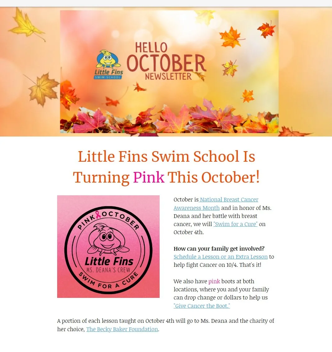 Locations & Pricing — Little Fins Swim School