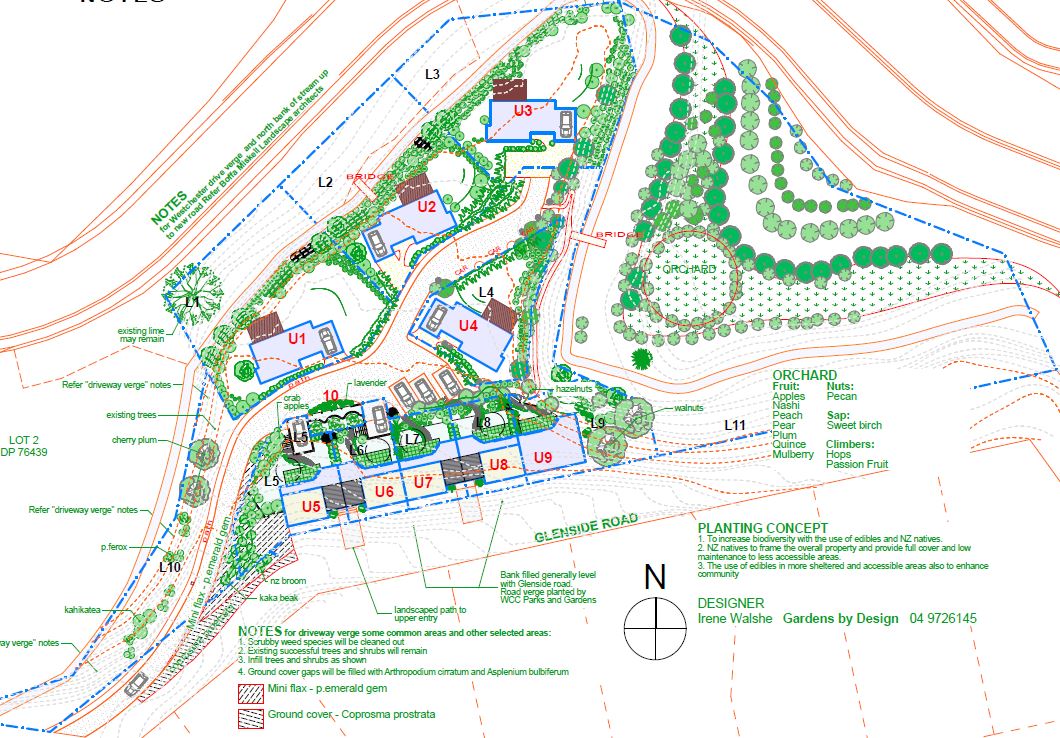 Waitakaro subdivision: Site plan