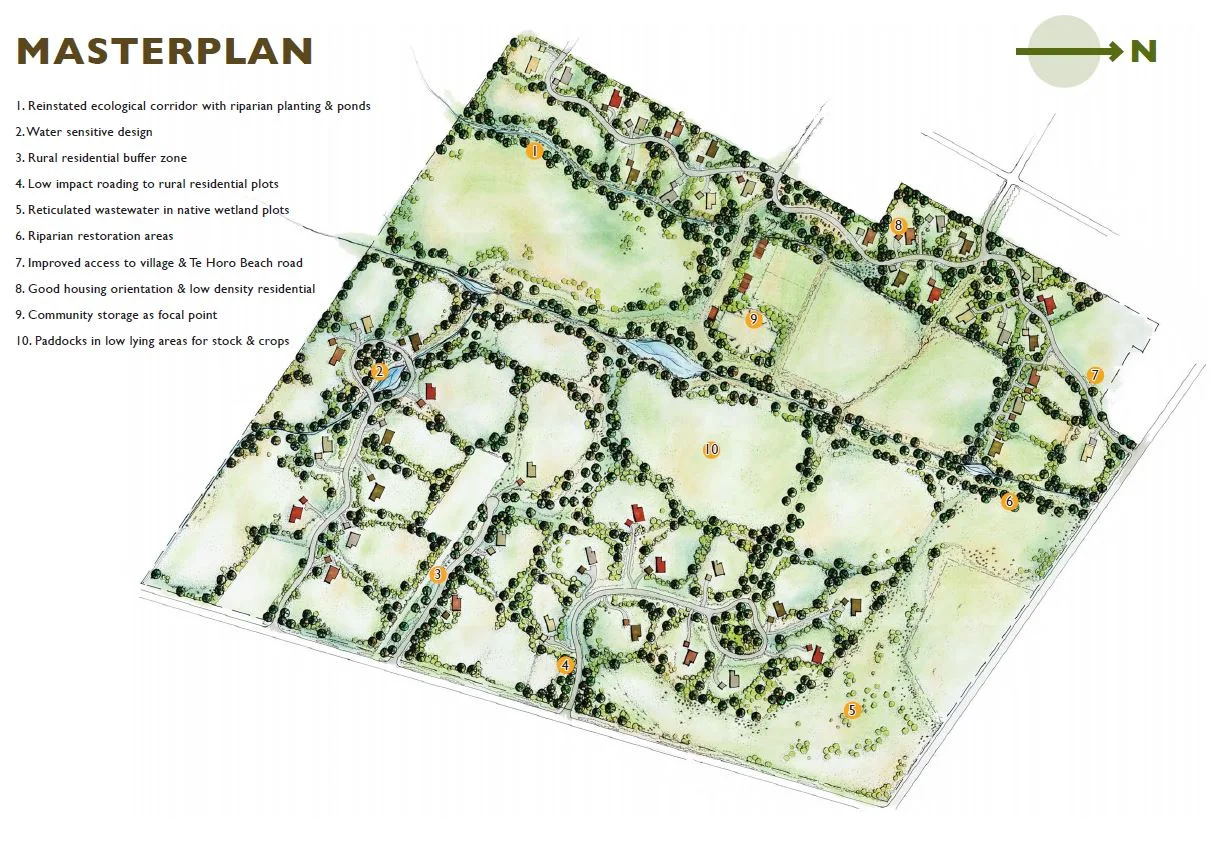 Te Horo Beach subdivision: masterplan