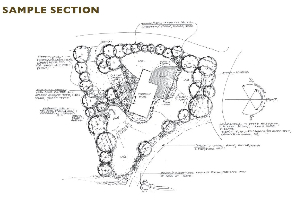 Te Horo Beach subdivision: Small house site plan