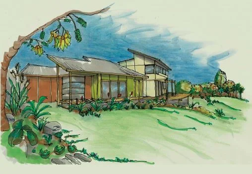 Te Horo Beach subdivision: Larger House Sketch
