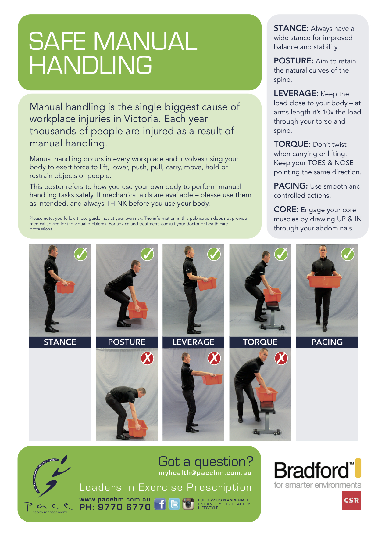 Resources helping to keep the manual handling message front of mind!