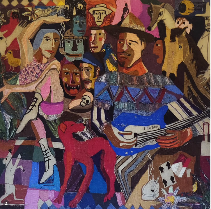 A colourful tufting by Brussels based artist Sebastien Alouf. More info on his website : www.sebal.be